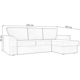 Диван угловой Женева-Арт правый