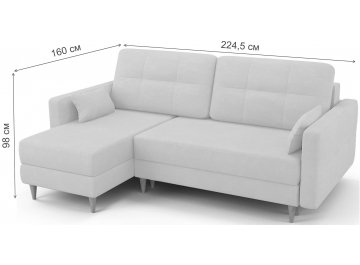 Диван угловой Q3.1 Берни левый