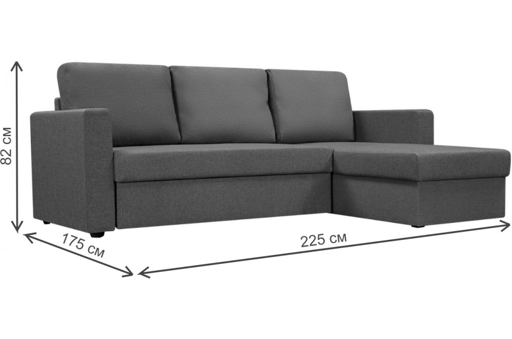 Диван угловой Сатурн-2 рогожка Joy Nature