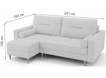 Диван угловой W3.2 Вестор левый