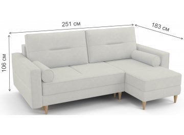 Диван угловой W3.2 Вестор правый