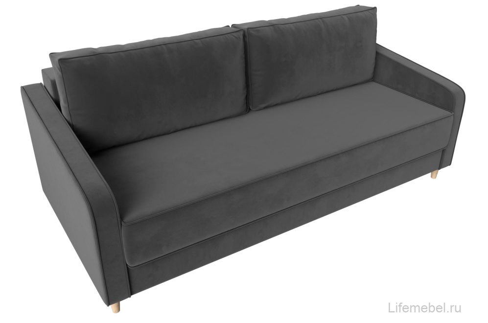 Диван Варшава серый велюр