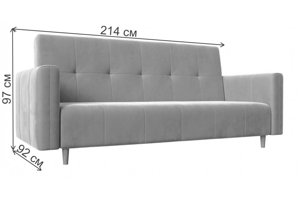 Диван Терра-Нова голубой велюр