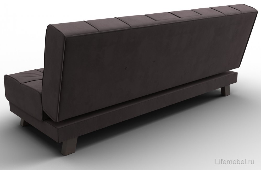 Диван Винсент велюр коричневый прямой