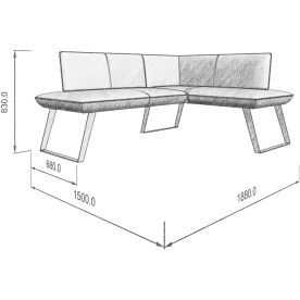Диван Cosmo 178-140 R правый