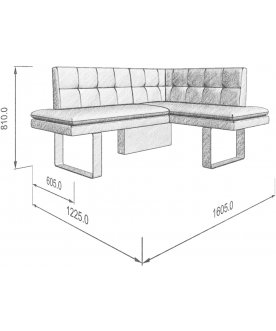 Диван Magic 158-120R правый