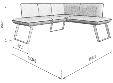 Диван Cosmo 158-140 R правый