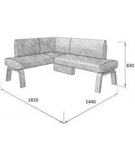 Диван Pride 140-178 L левый