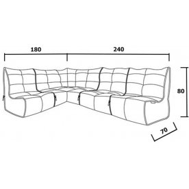 Диван угловой Shape