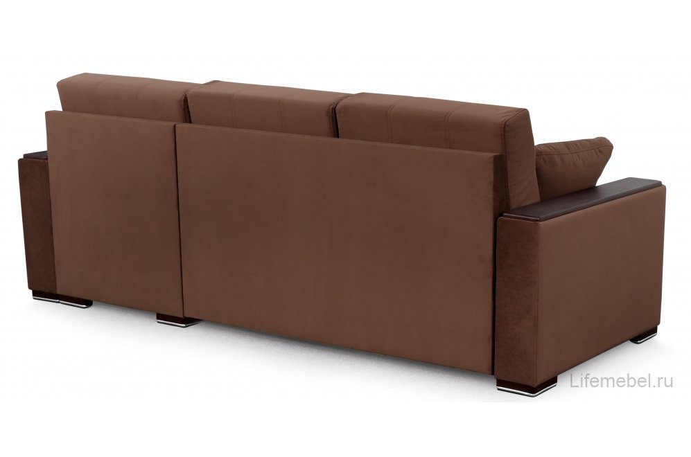 Угловой диван Монако 1 вариант 3 коричневый