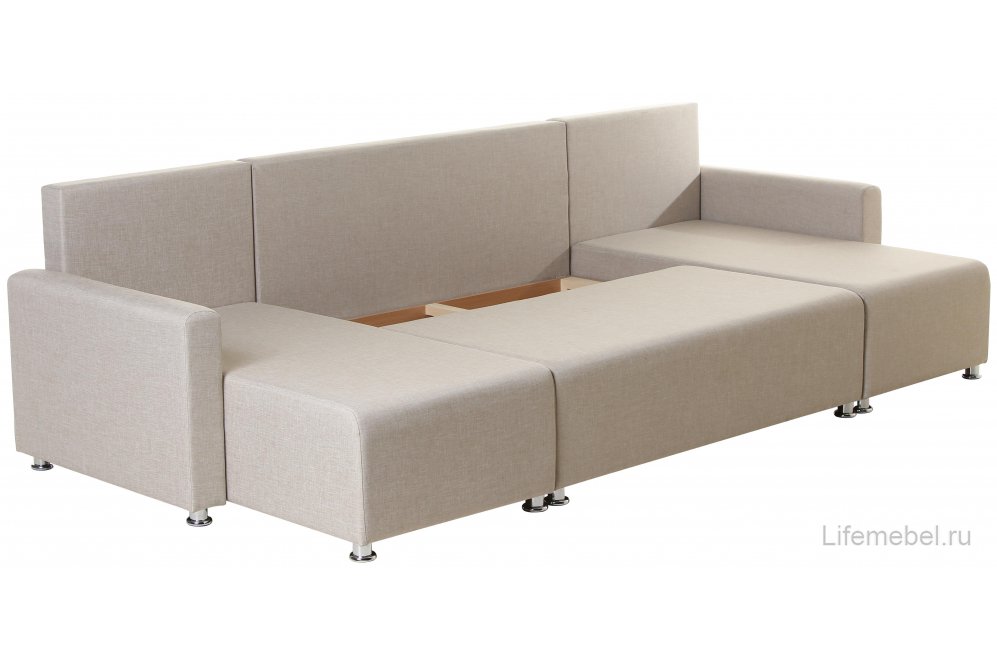 Угловой диван Олимп Line beige рогожка elegance com beige