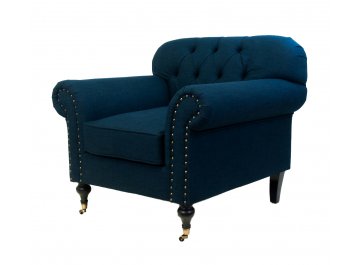 Классическое кресло Kavita Dark Blue