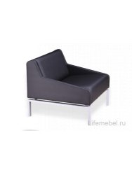 Кресло Chairman Райз экокожа черный