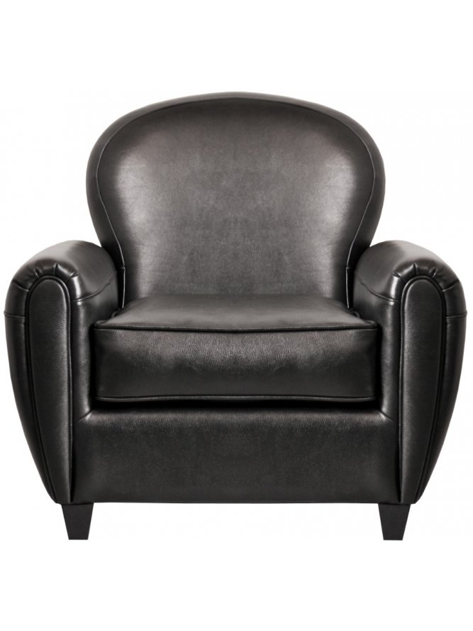 Кожаное кресло черное Flog