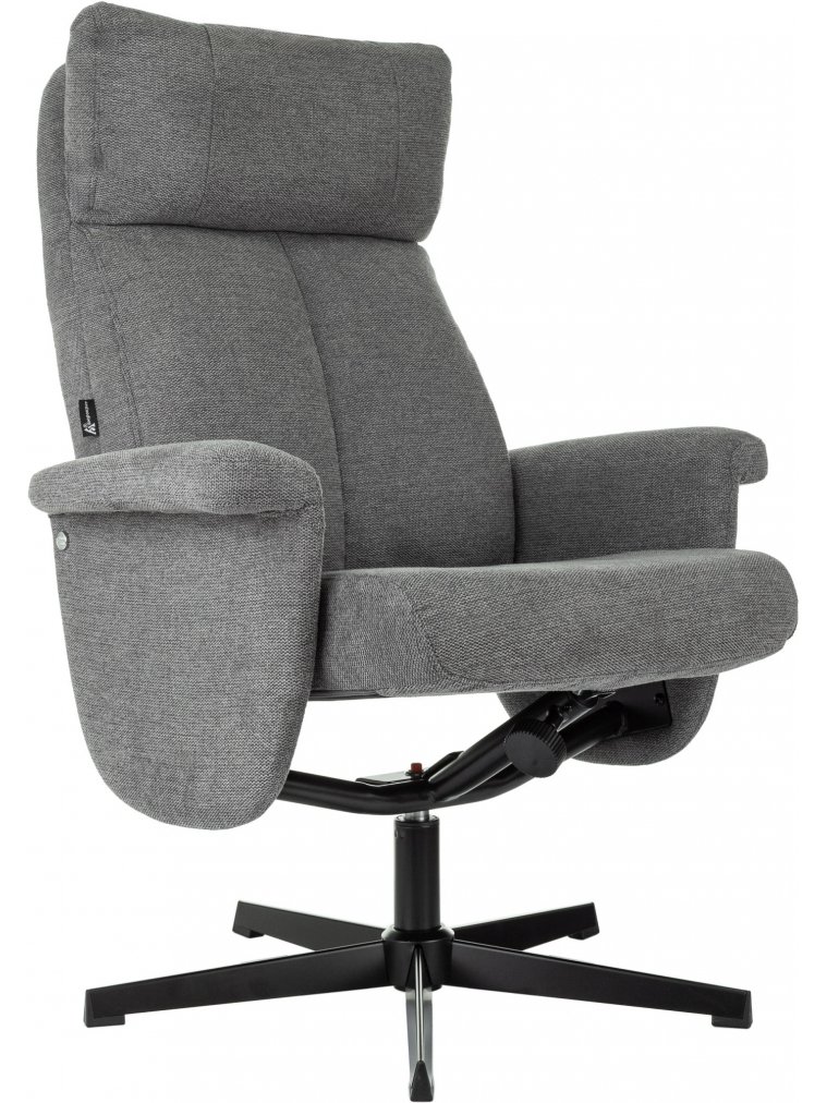 Кресло Baron ткань серый