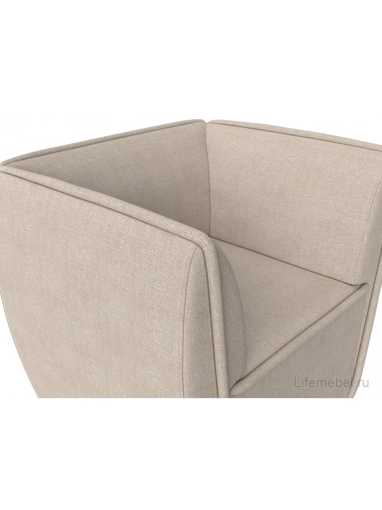 Кресло Бергамо бежевая рогожка