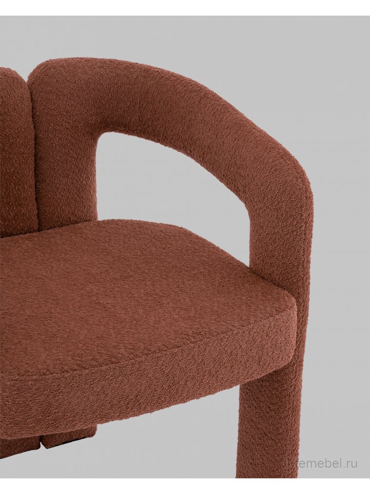 Кресло Брентон букле / терракотовый