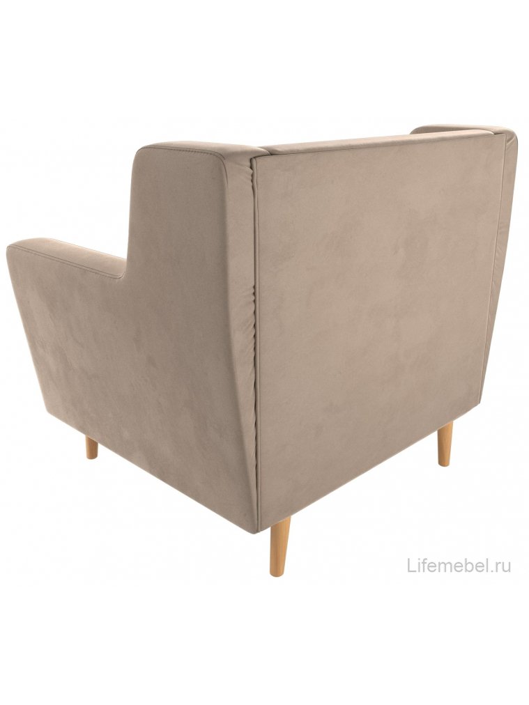 Кресло Брайтон бежевый велюр