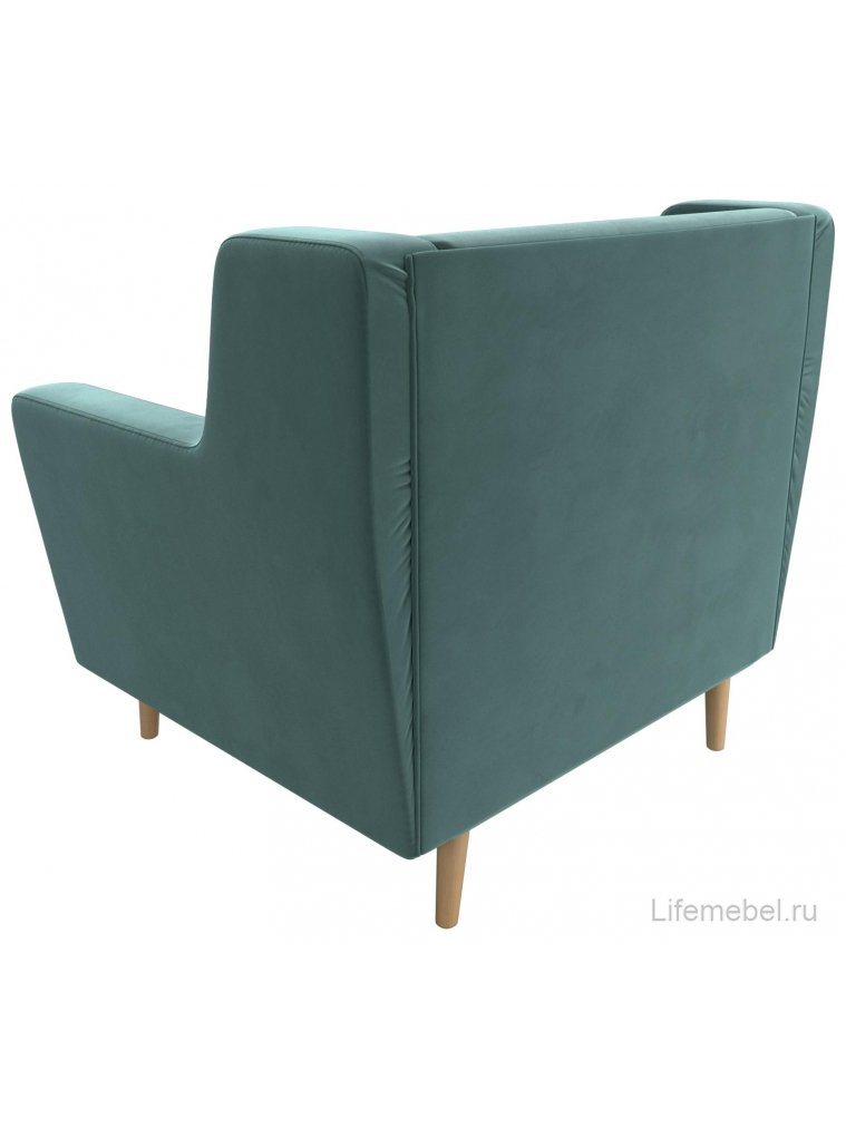Кресло Брайтон бирюзовый велюр