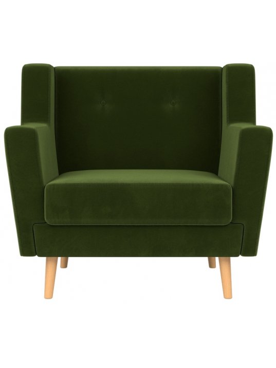 Кресло Брайтон зеленый микровельвет