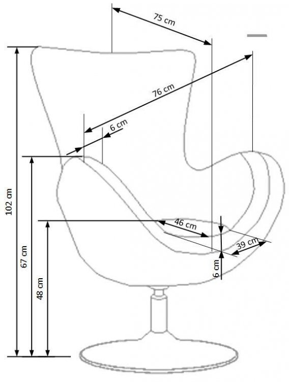 Кресло Butterfly серое
