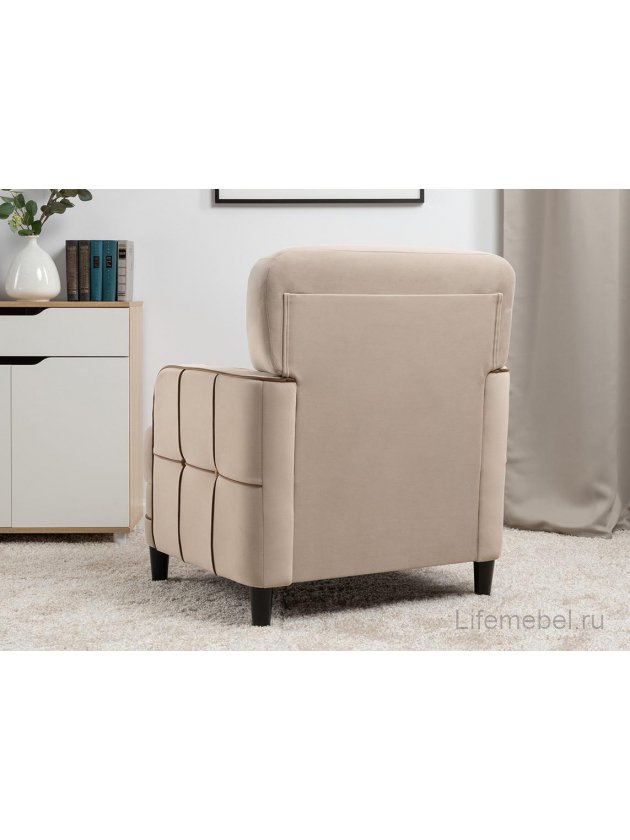 Кресло Черри Н ТК 284 irida 02 / эвита шоколад бежево-коричневый 72