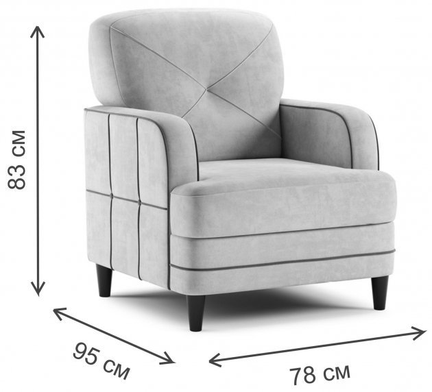 Кресло Черри Н ТК 285 irida 07 / эвита пистачио