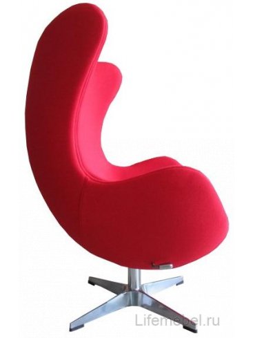 Кресло Egg chair кашемир красное