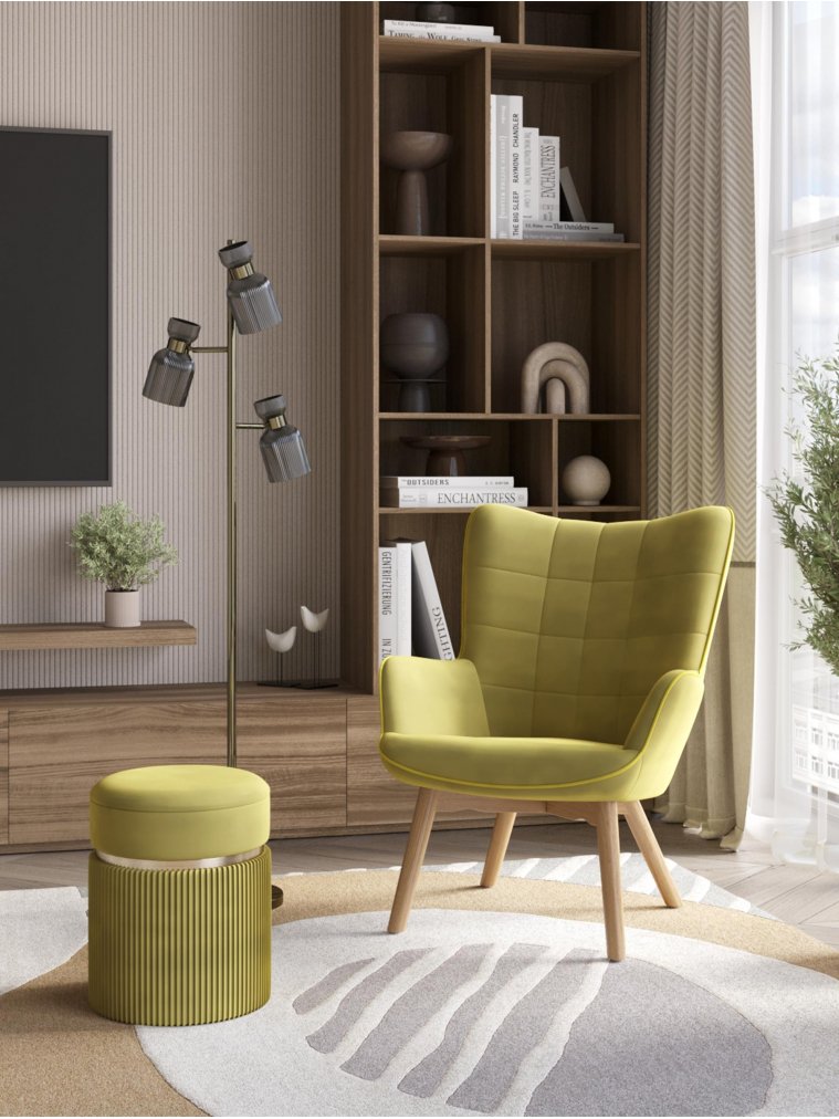 Кресло Эладио оливковый