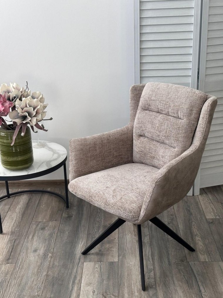 Кресло Garland 360 поворотное haga-30 бежевый / gino-101 бежевый / черный