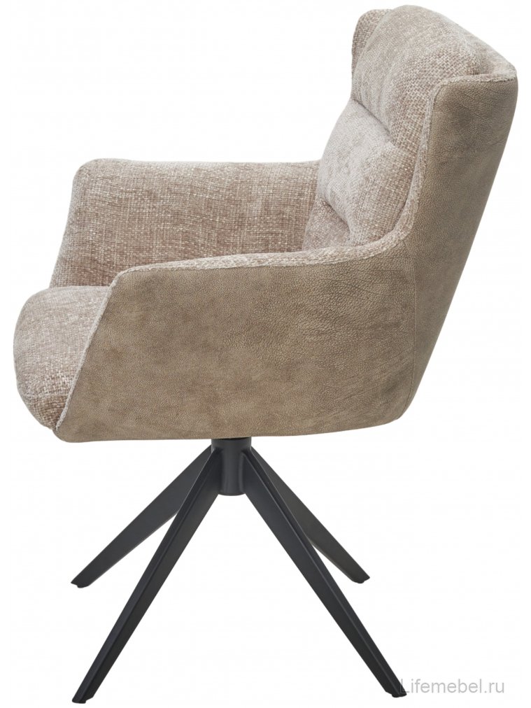 Кресло Garland 360 поворотное haga-30 бежевый / gino-101 бежевый / черный