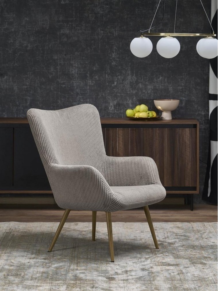 Кресло Amaro серое