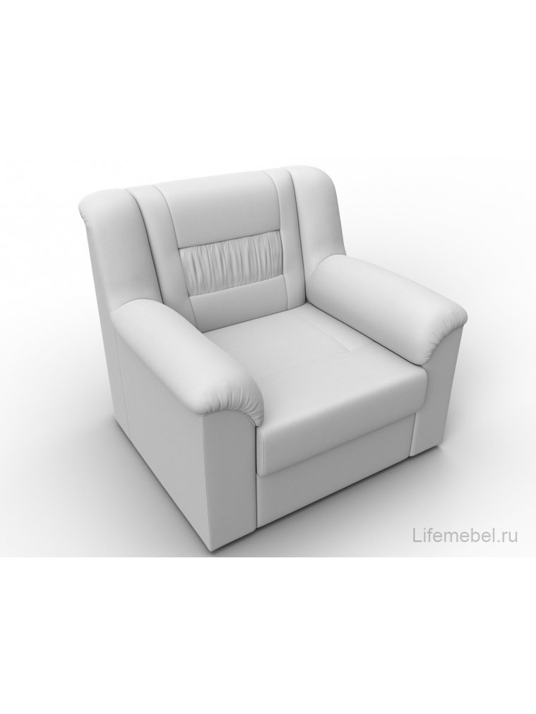 Кресло Терра-М белая экокожа