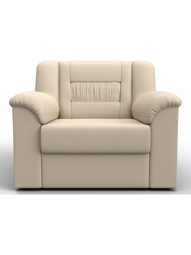 Кресло Карелия бежевая экокожа