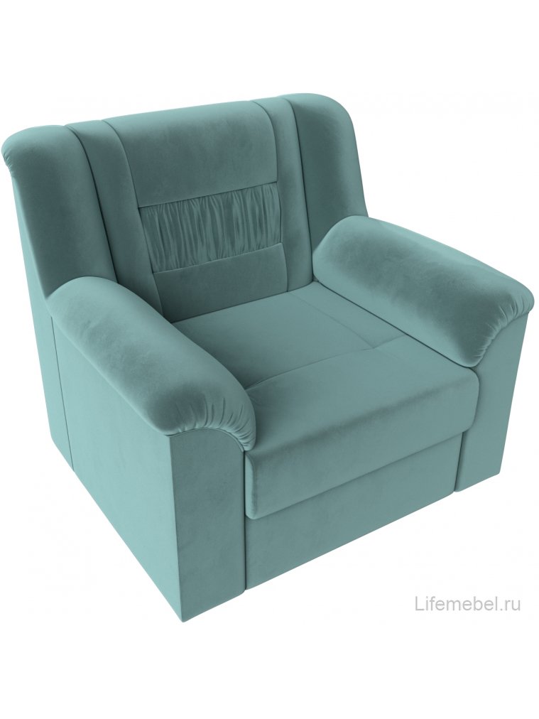 Кресло Терра-М бирюзовый велюр