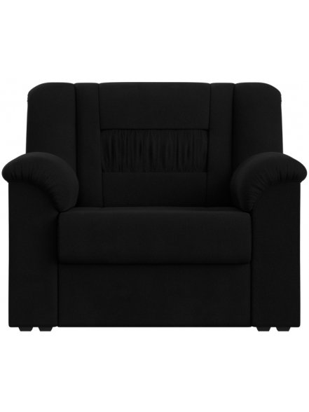 Кресло Карелия черный микровельвет