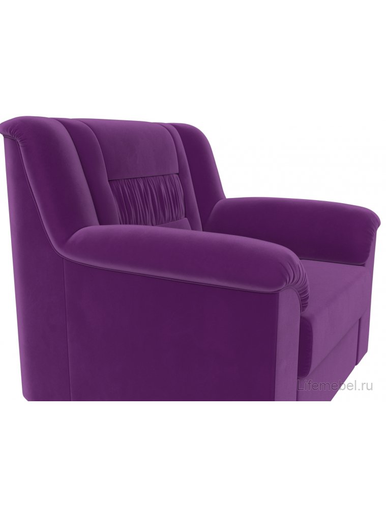 Кресло Карелия фиолетовый микровельвет