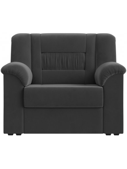 Кресло Карелия серый велюр