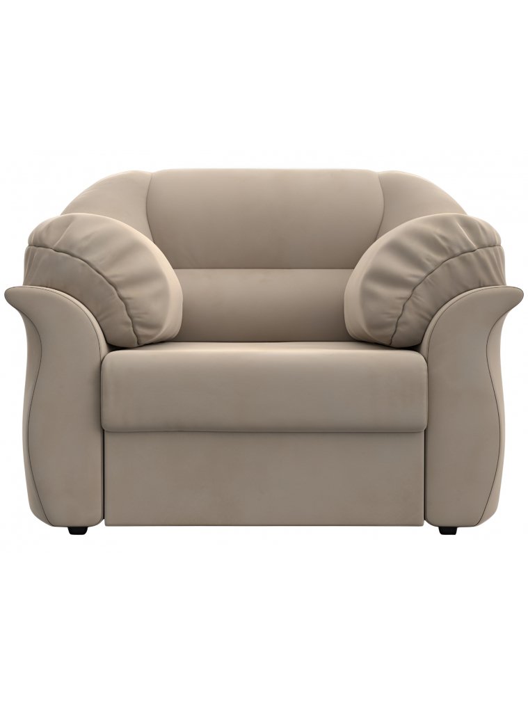 Кресло Карнелла бежевый велюр
