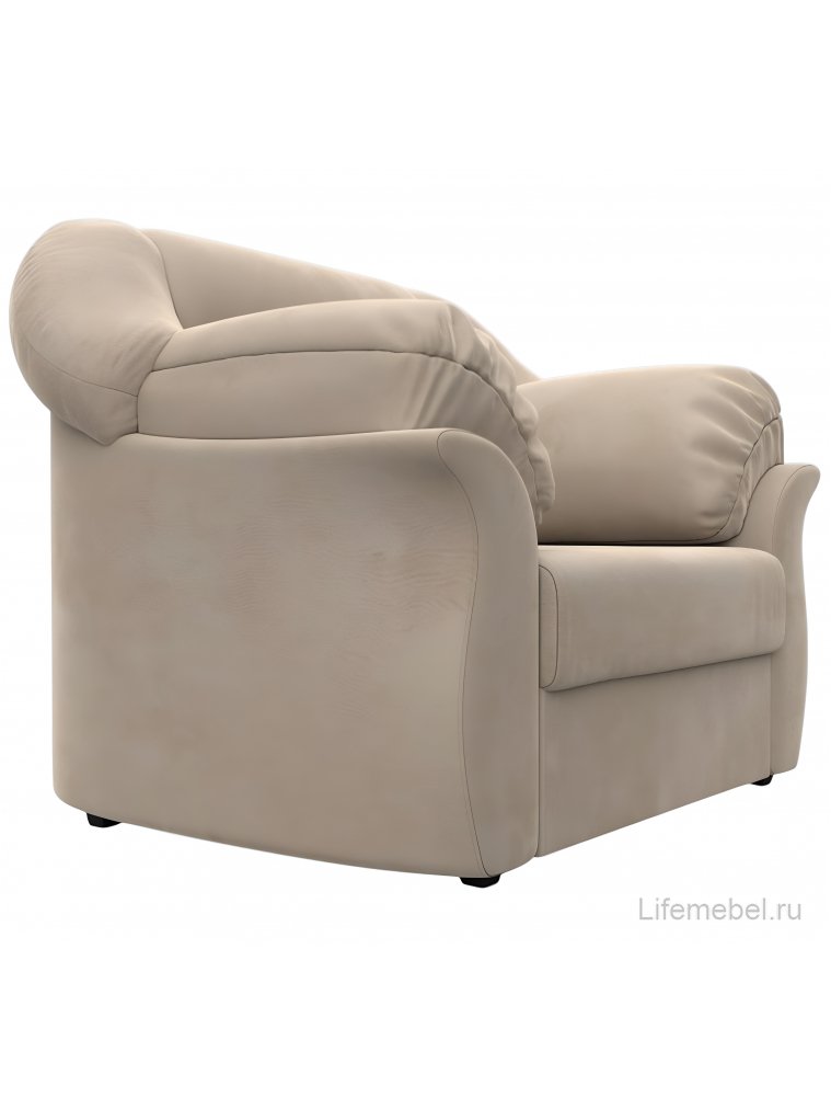 Кресло Карнелла бежевый велюр