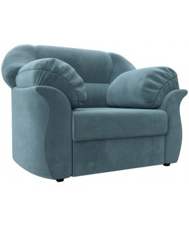 Кресло Карнелла бирюзовый велюр