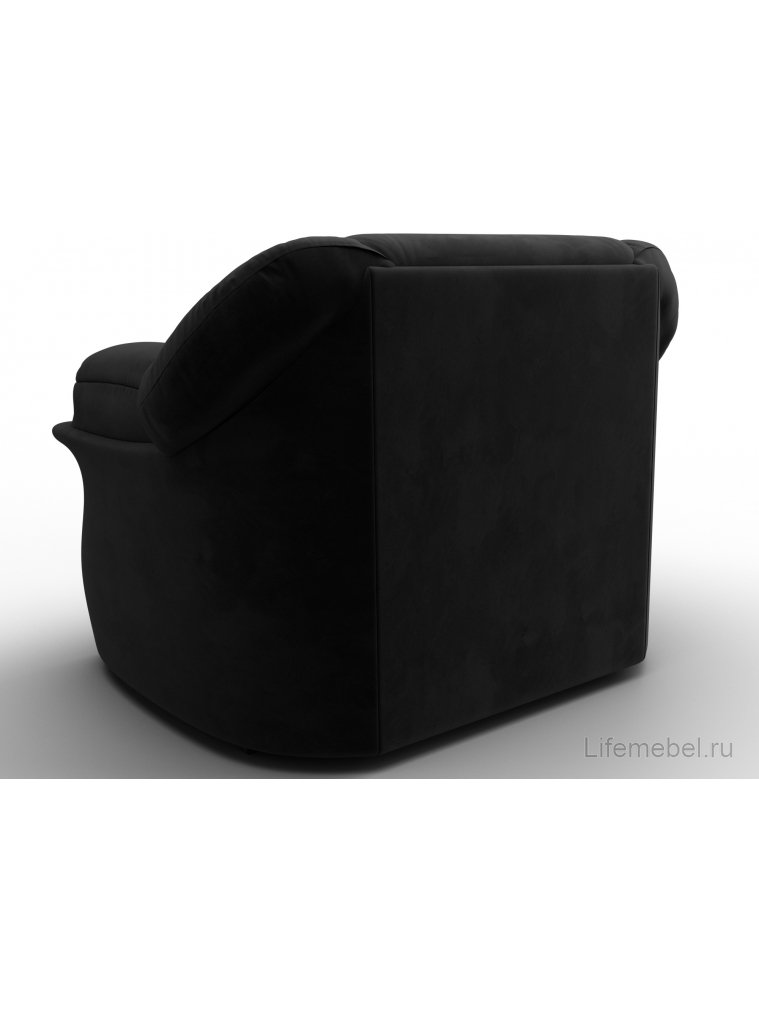 Кресло Эллада велюр черный