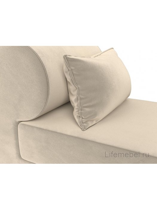 Кресло Кипр бежевый микровельвет