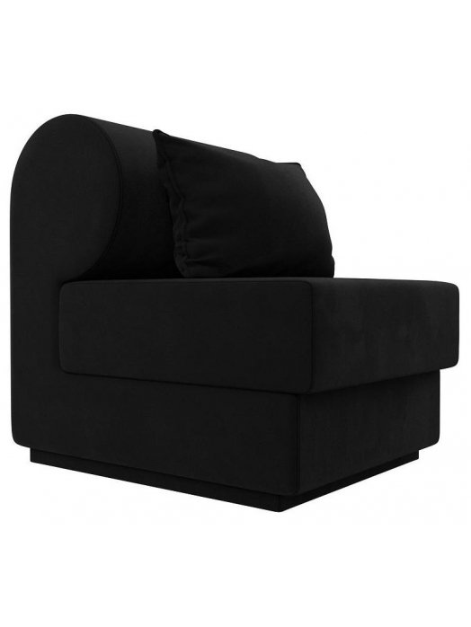 Кресло Кипр черный микровельвет