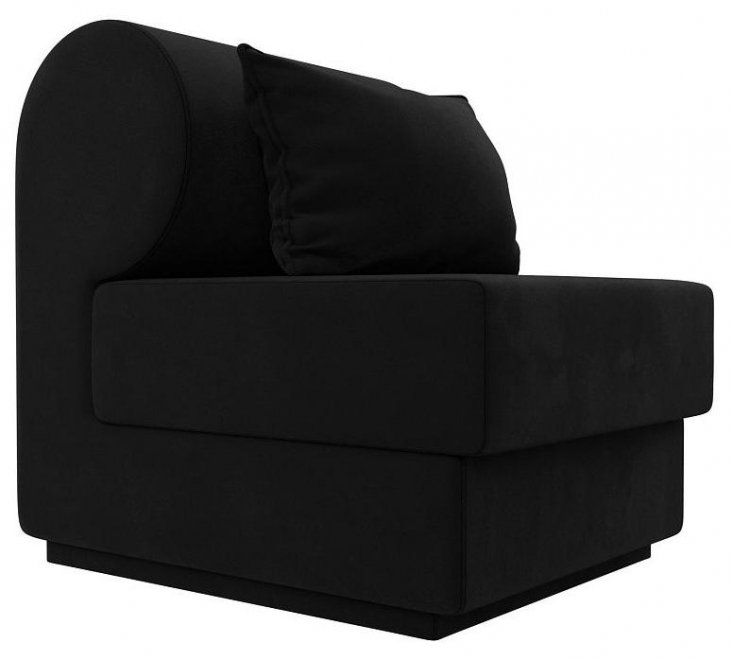 Кресло Кипр черный микровельвет