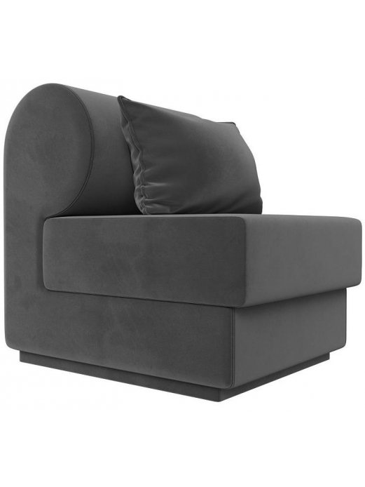 Кресло Кипр серый велюр