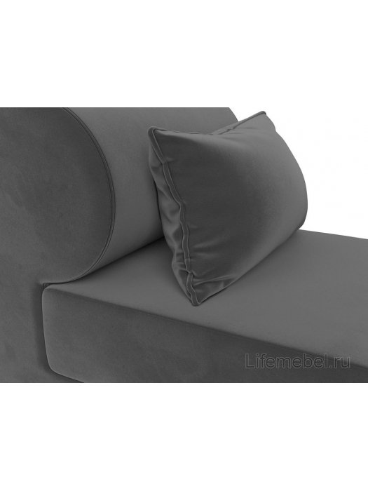 Кресло Кипр серый велюр