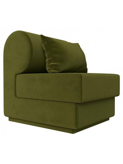 Кресло Кипр зеленый микровельвет
