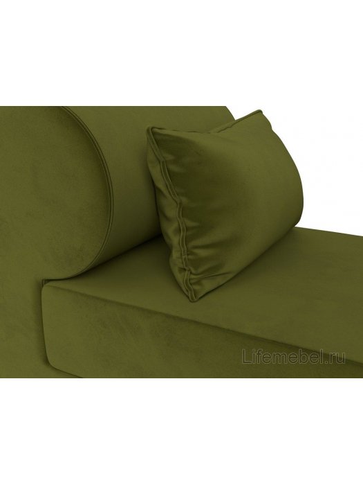 Кресло Кипр зеленый микровельвет