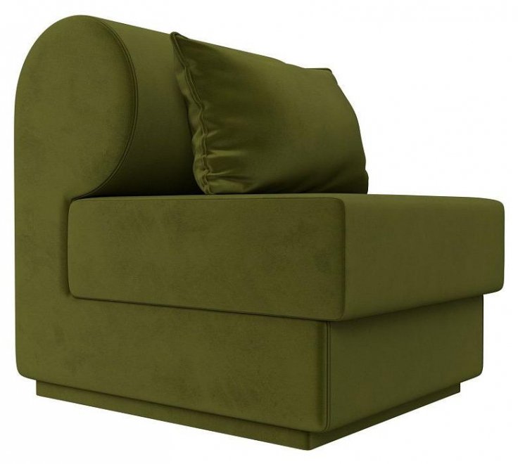 Кресло Кипр зеленый микровельвет